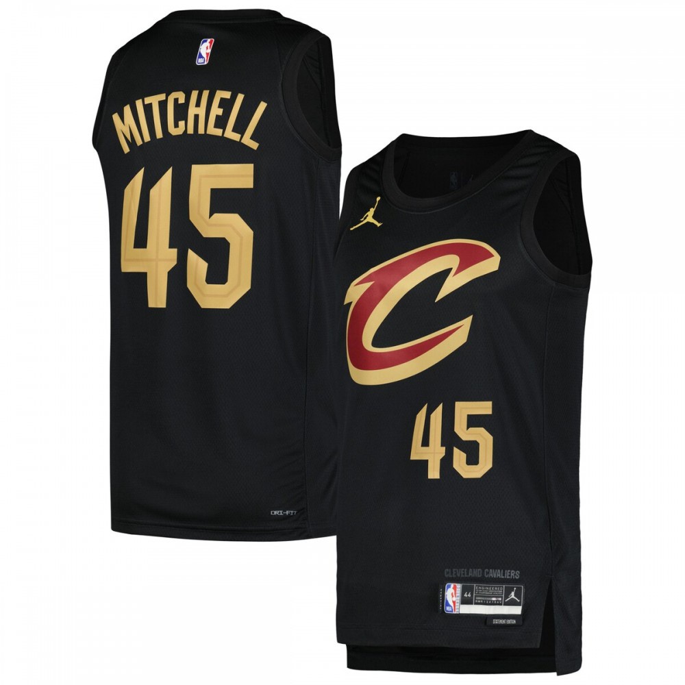 Donovan Mitchell Cleveland Cavaliers Jordan Brand Swingman Player Jersey - Statement Edition - Black-Pro Kit Vault | Brand New 26/27 Sports Jerseys
